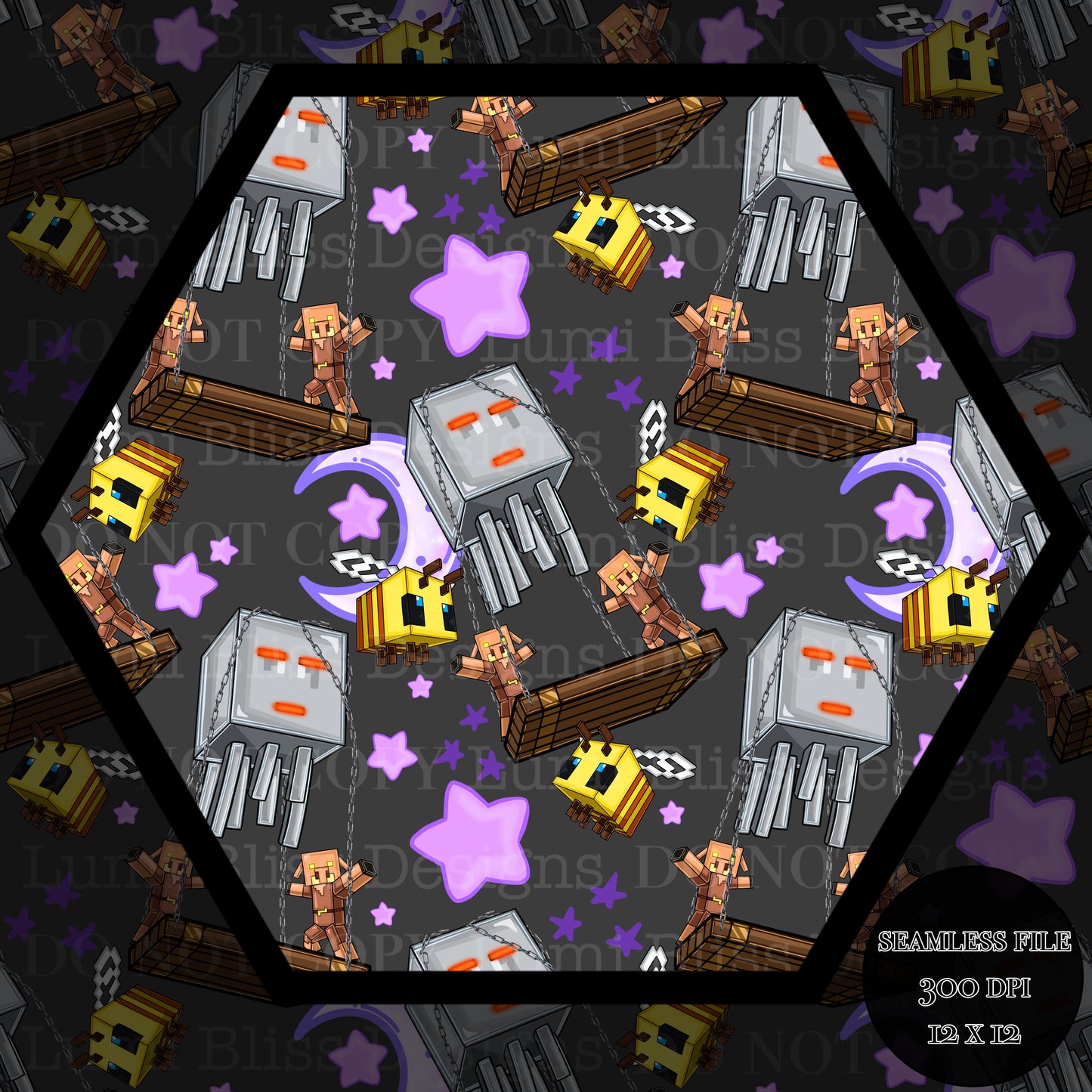 Moon & stars Ghast balloon