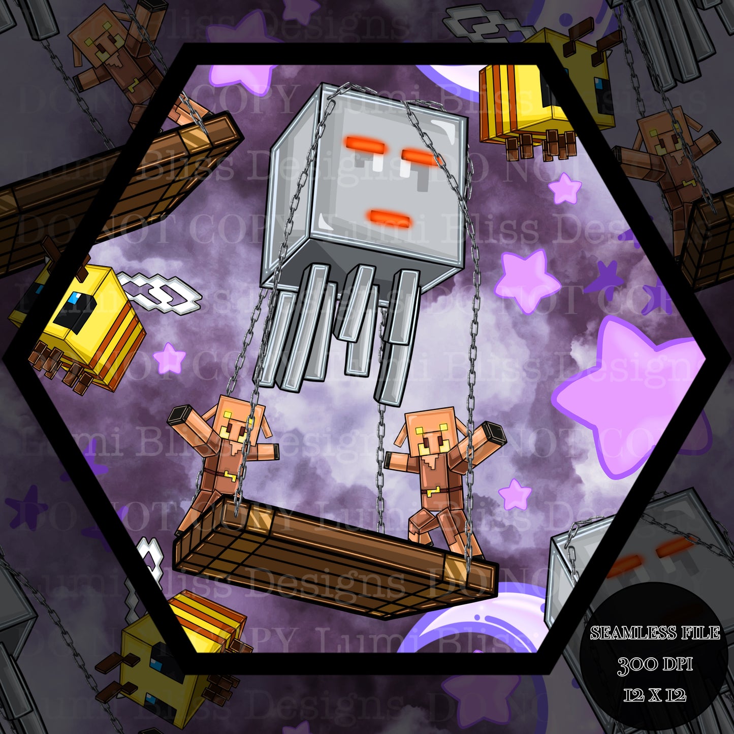 Moon & stars Ghast balloon
