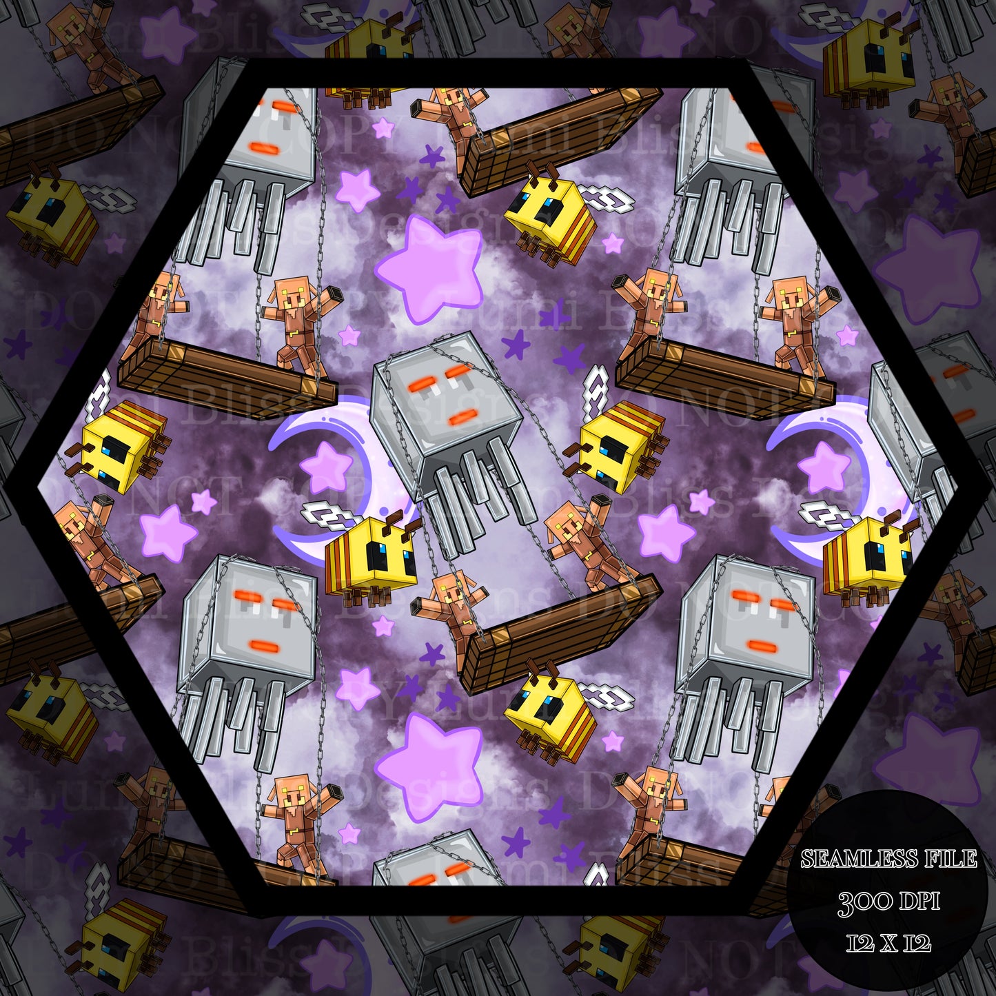 Moon & stars Ghast balloon