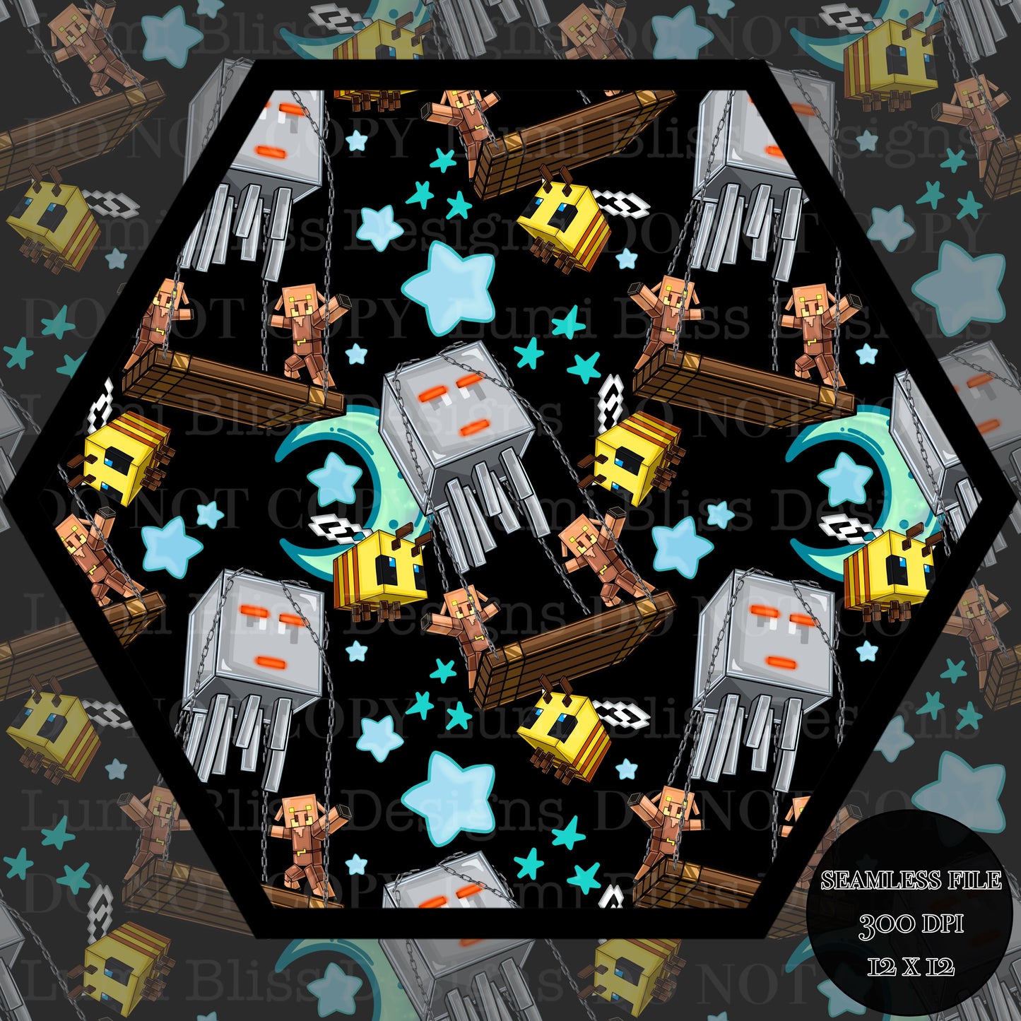 Moon & stars Ghast balloon