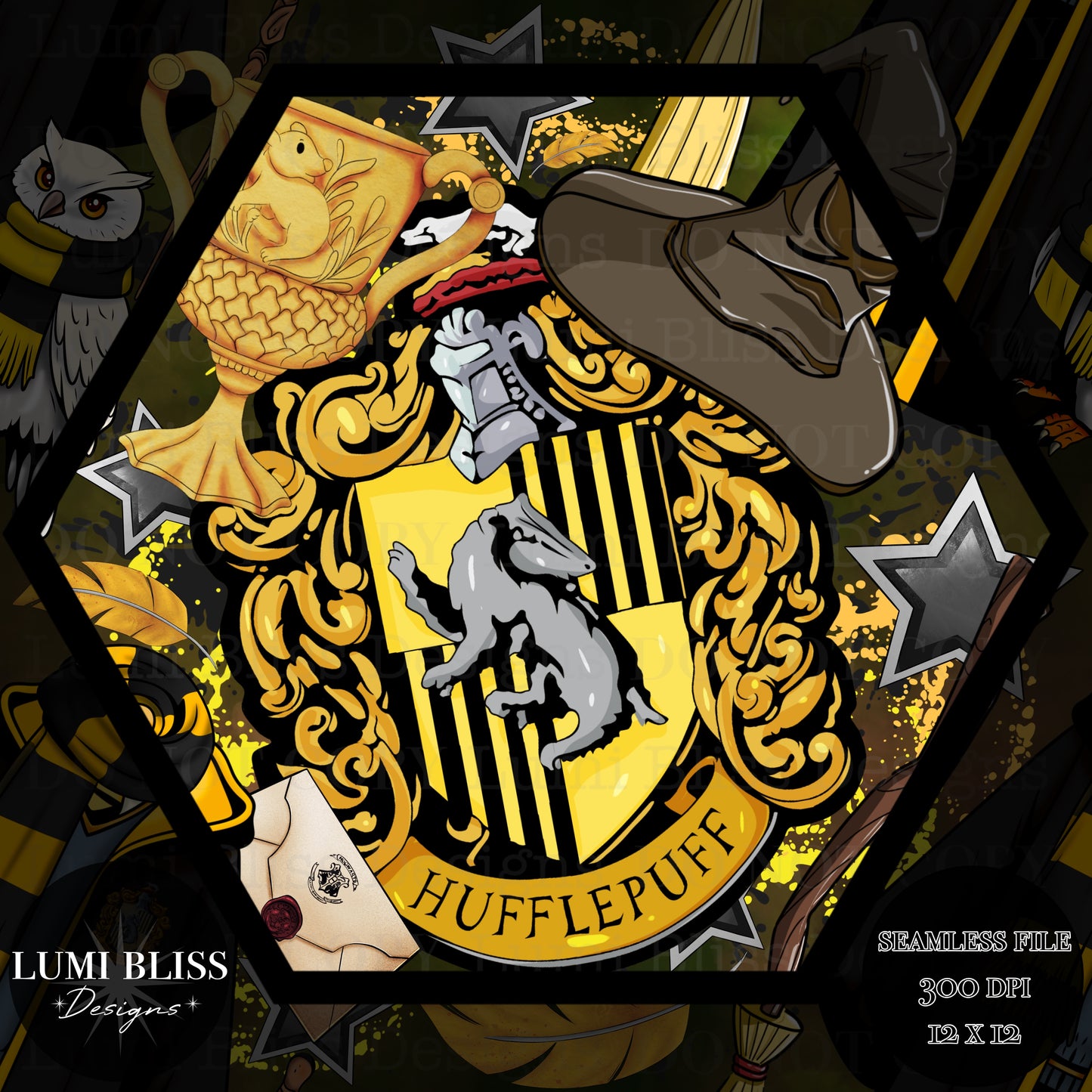 HP - Yellow Seamless