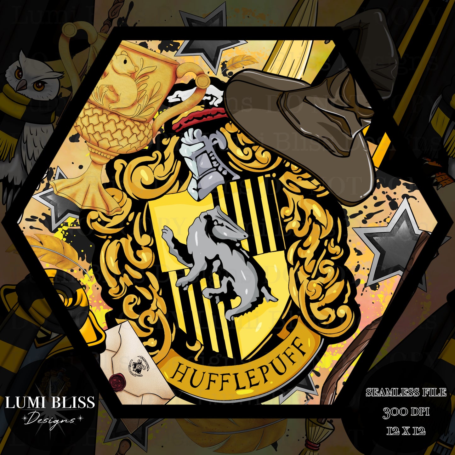 HP - Yellow Seamless