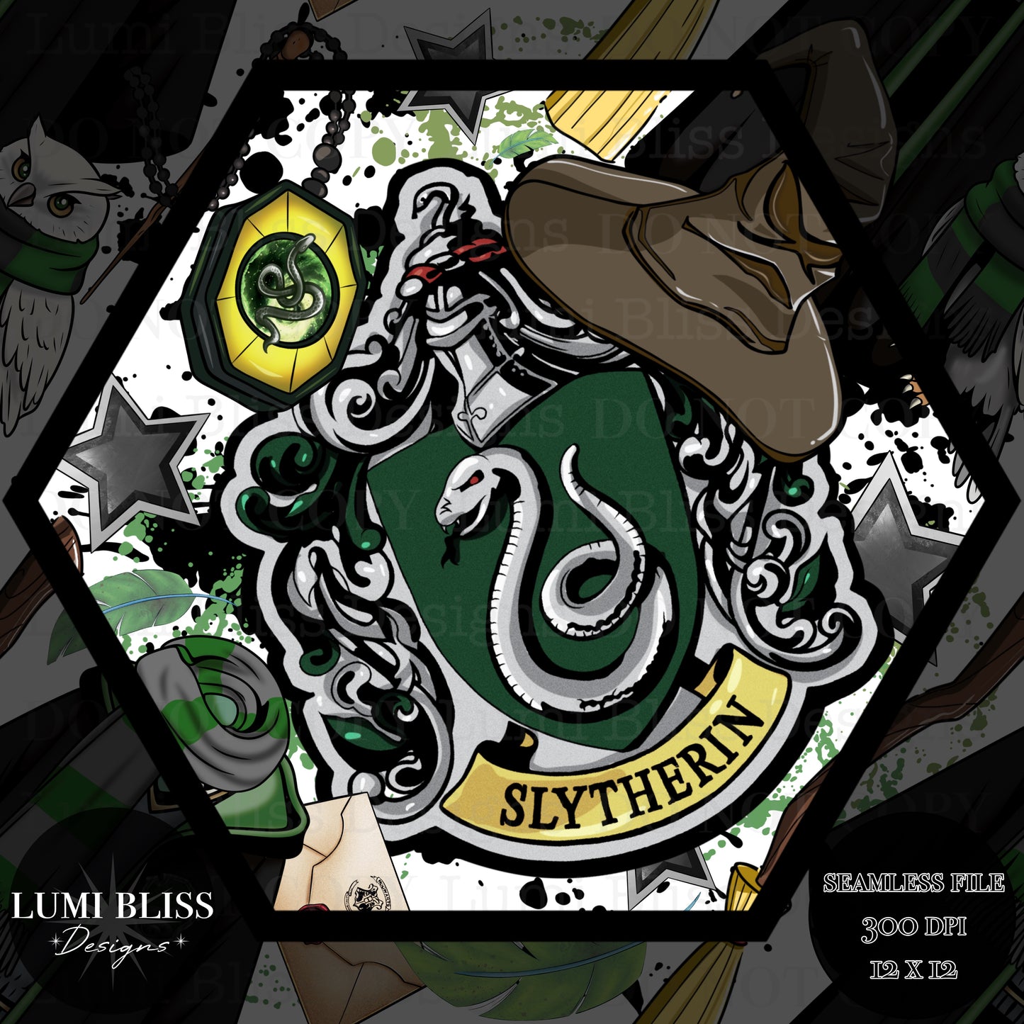 HP - Green Seamless