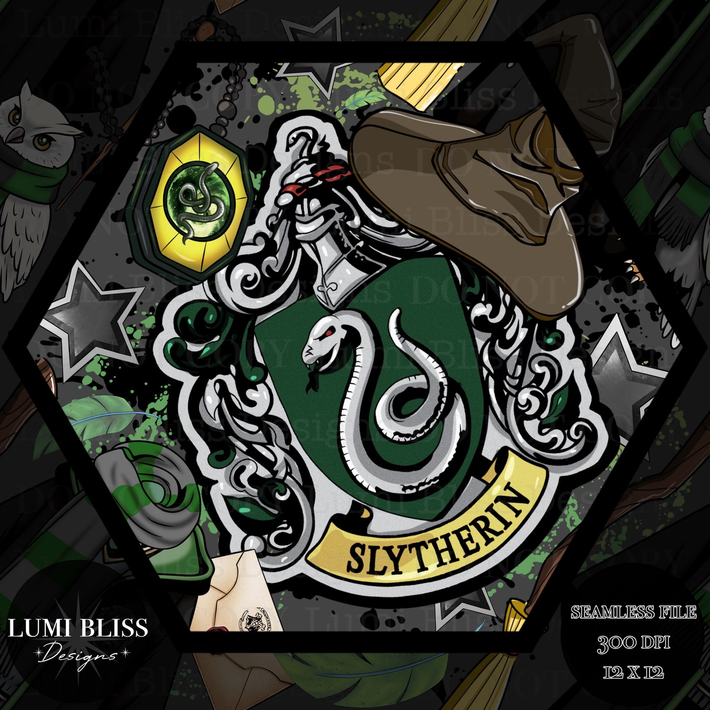 HP - Green Seamless