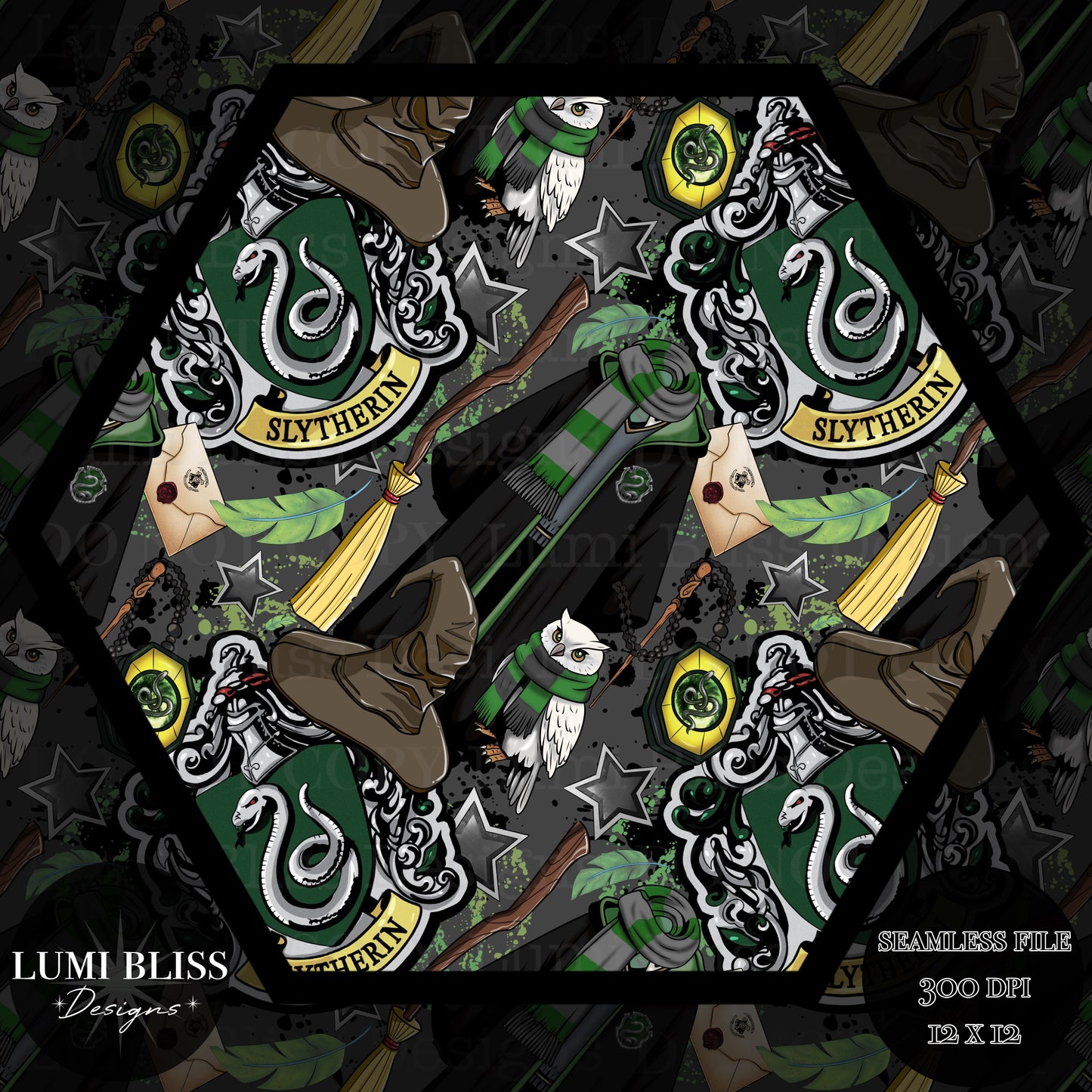 HP - Green Seamless