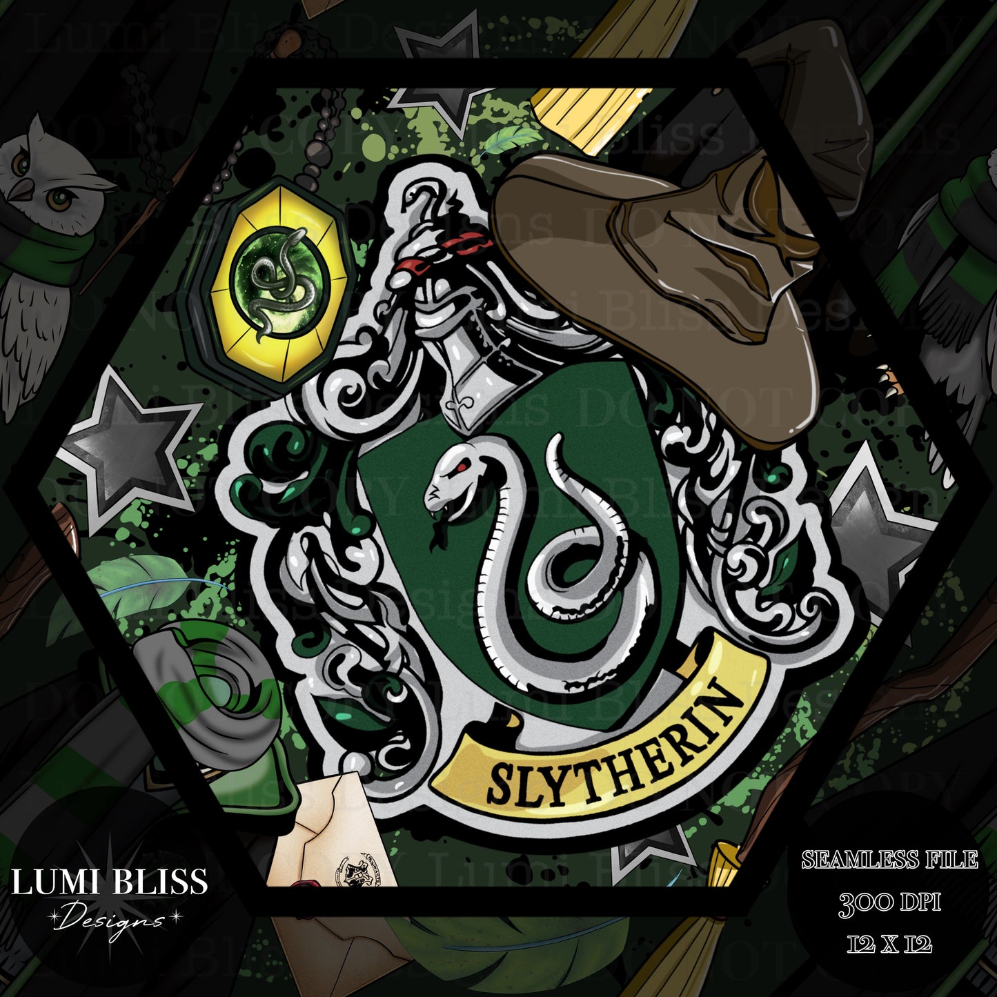 HP - Green Seamless