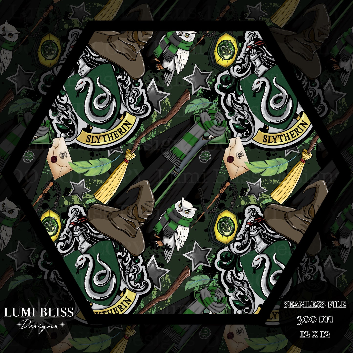 HP - Green Seamless