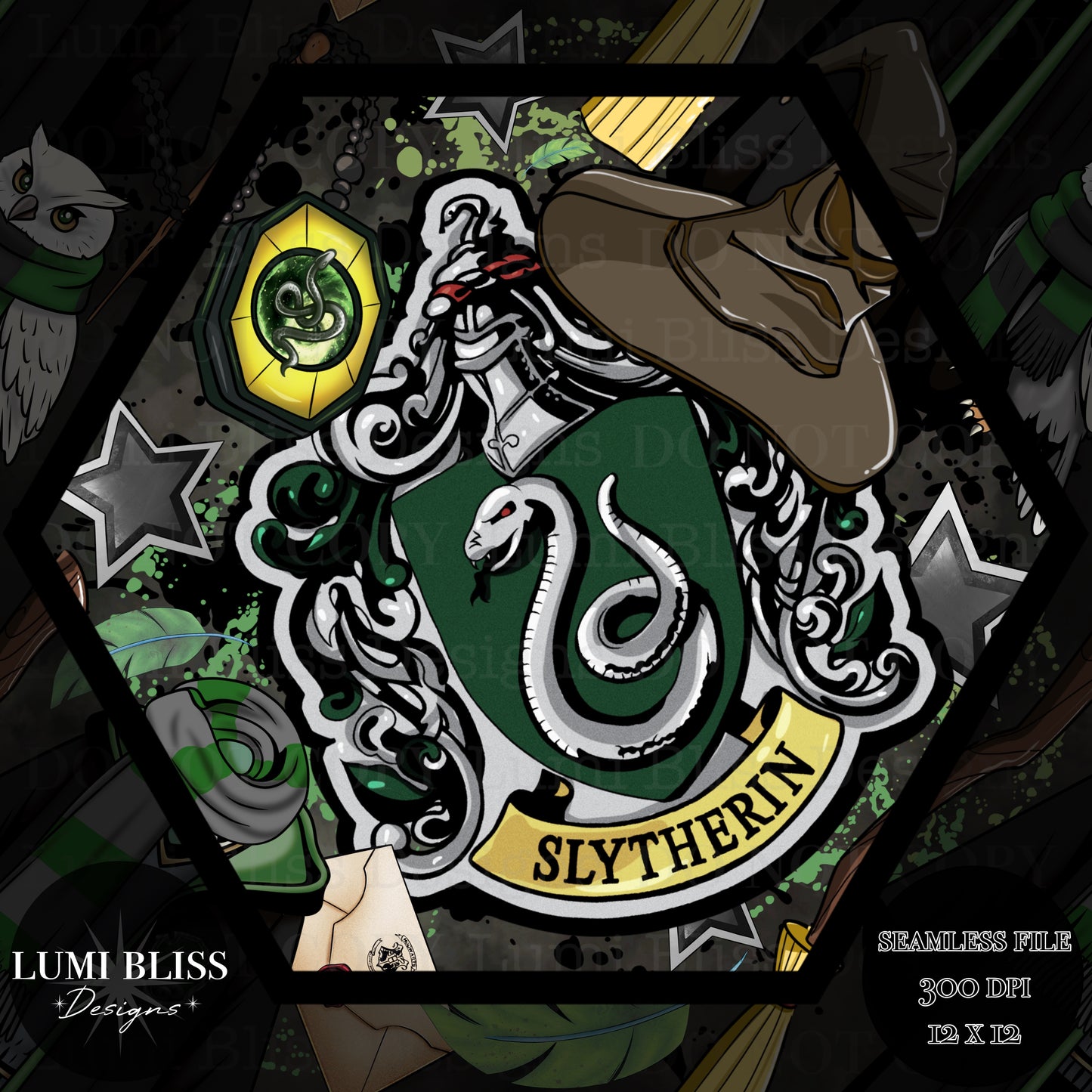 HP - Green Seamless