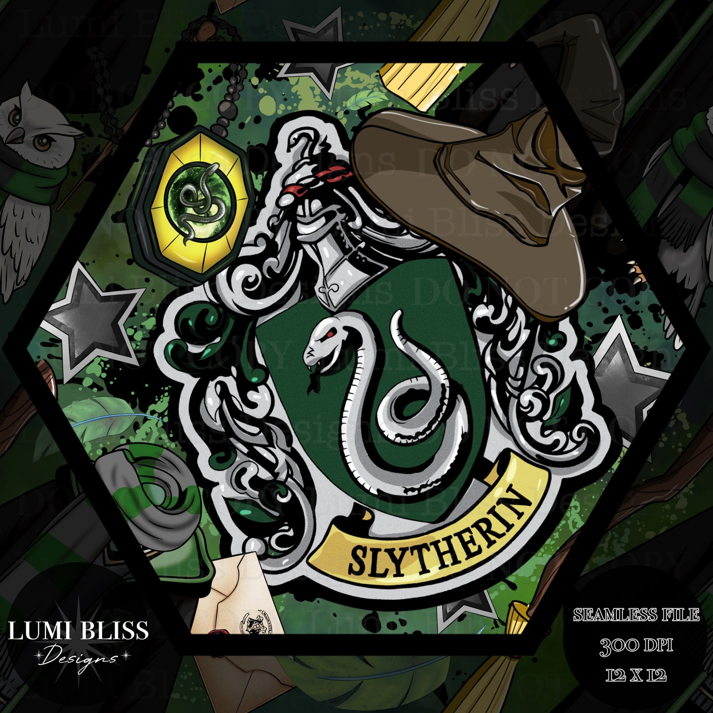 HP - Green Seamless