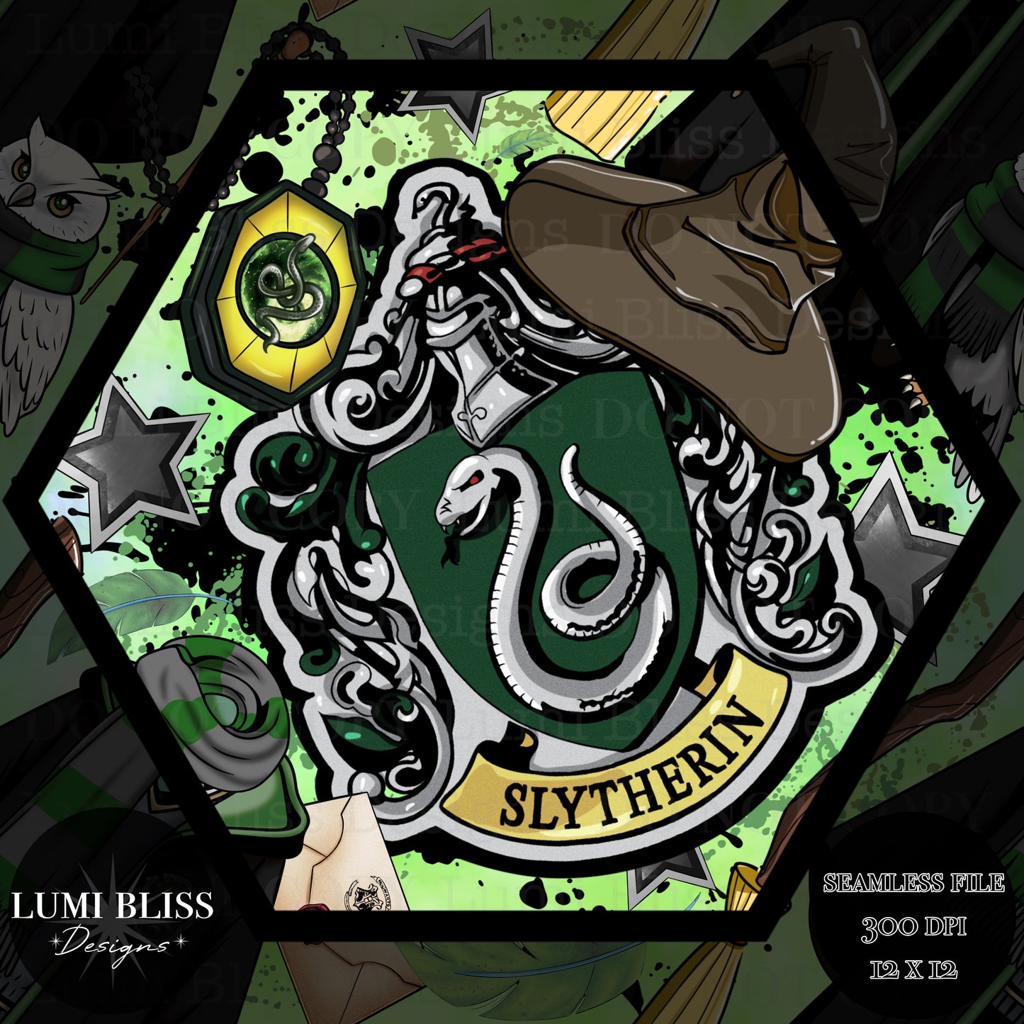 HP - Green Seamless