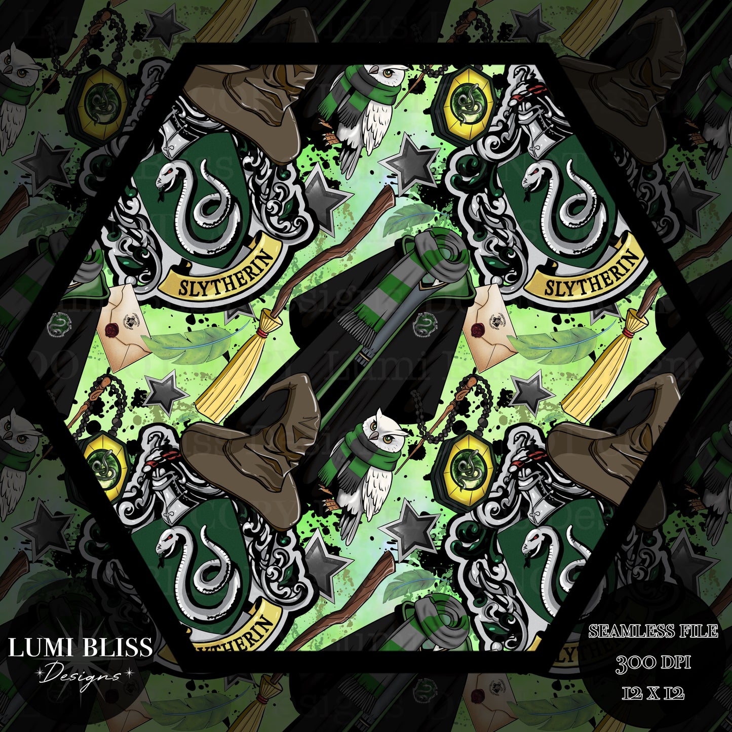 HP - Green Seamless