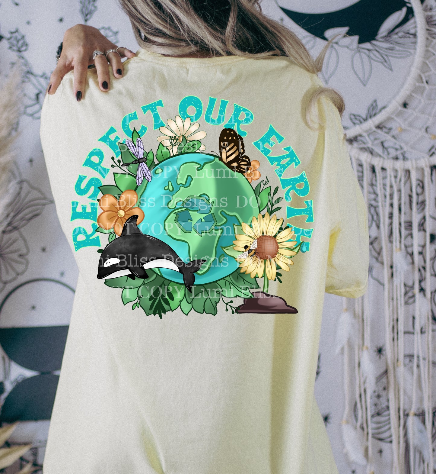 Respect our Earth w/pocket