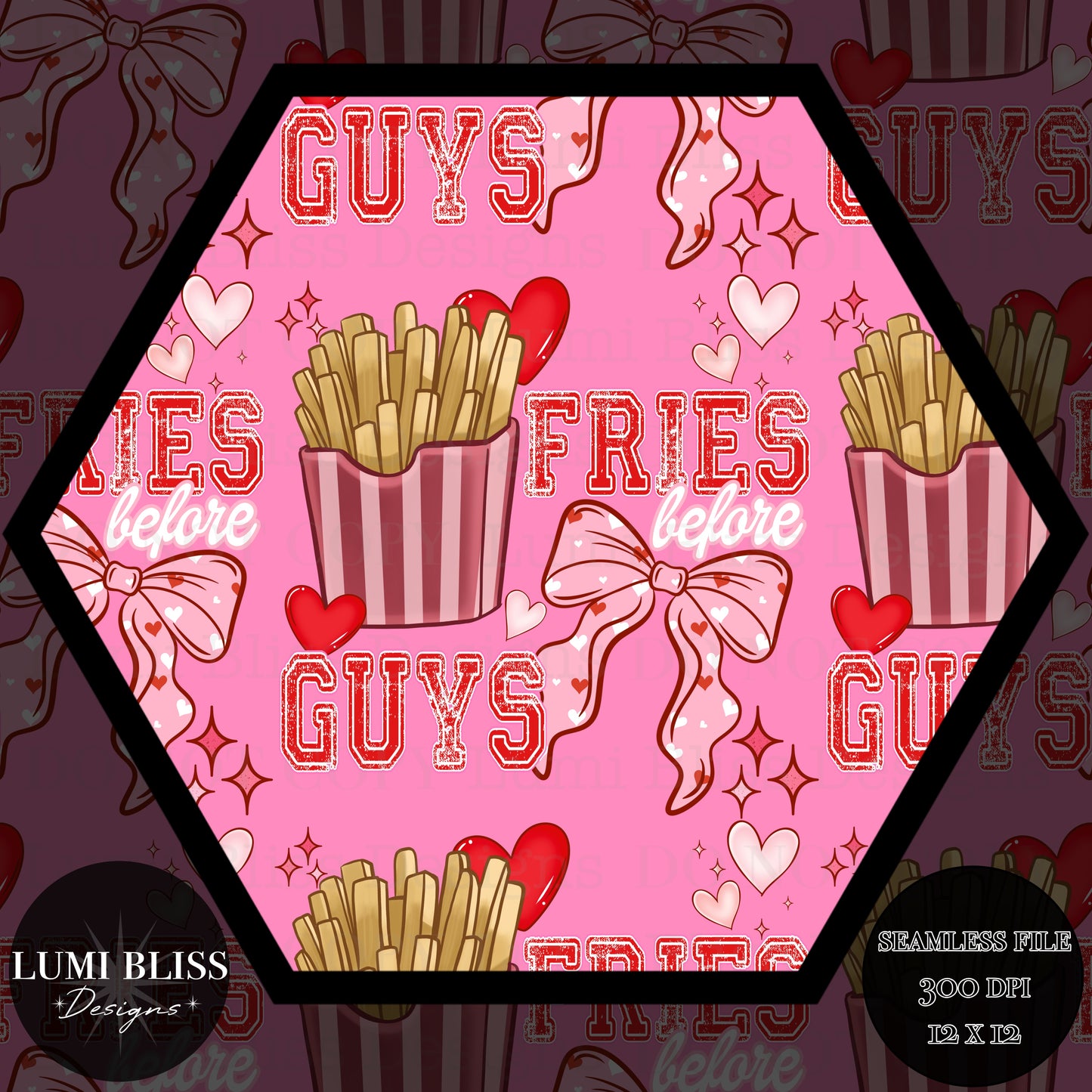 Fries before guys Seamless