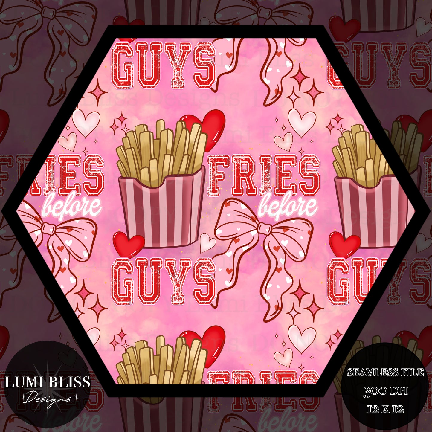 Fries before guys Seamless