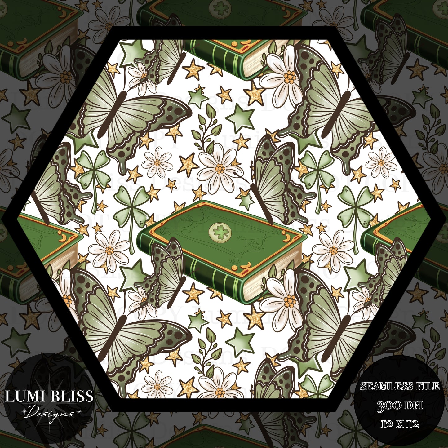 Book of Luck Seamless