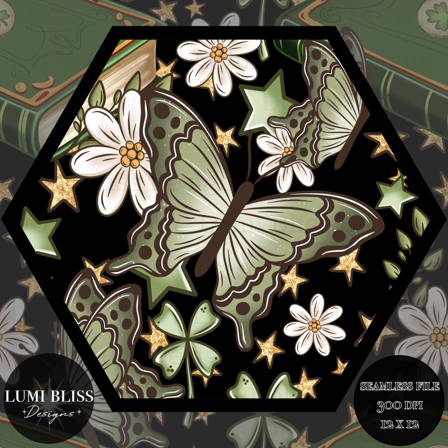 Book of Luck Seamless