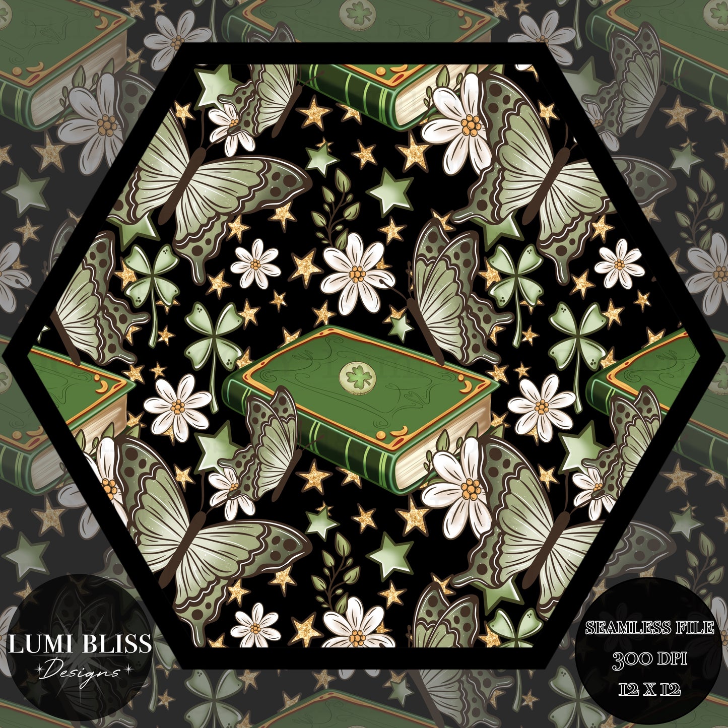 Book of Luck Seamless