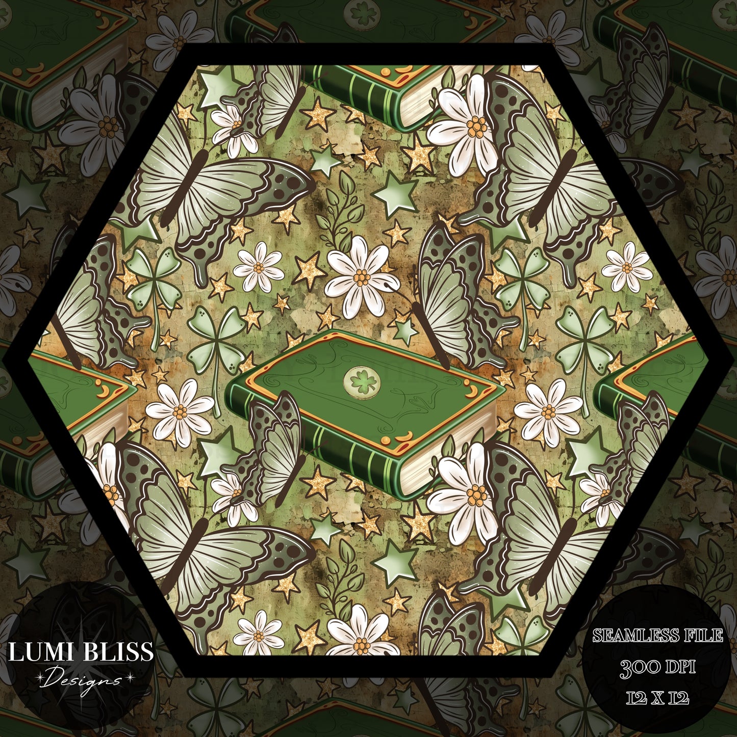 Book of Luck Seamless