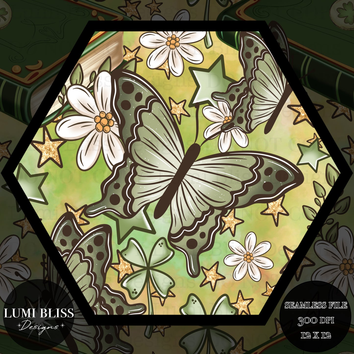 Book of Luck Seamless