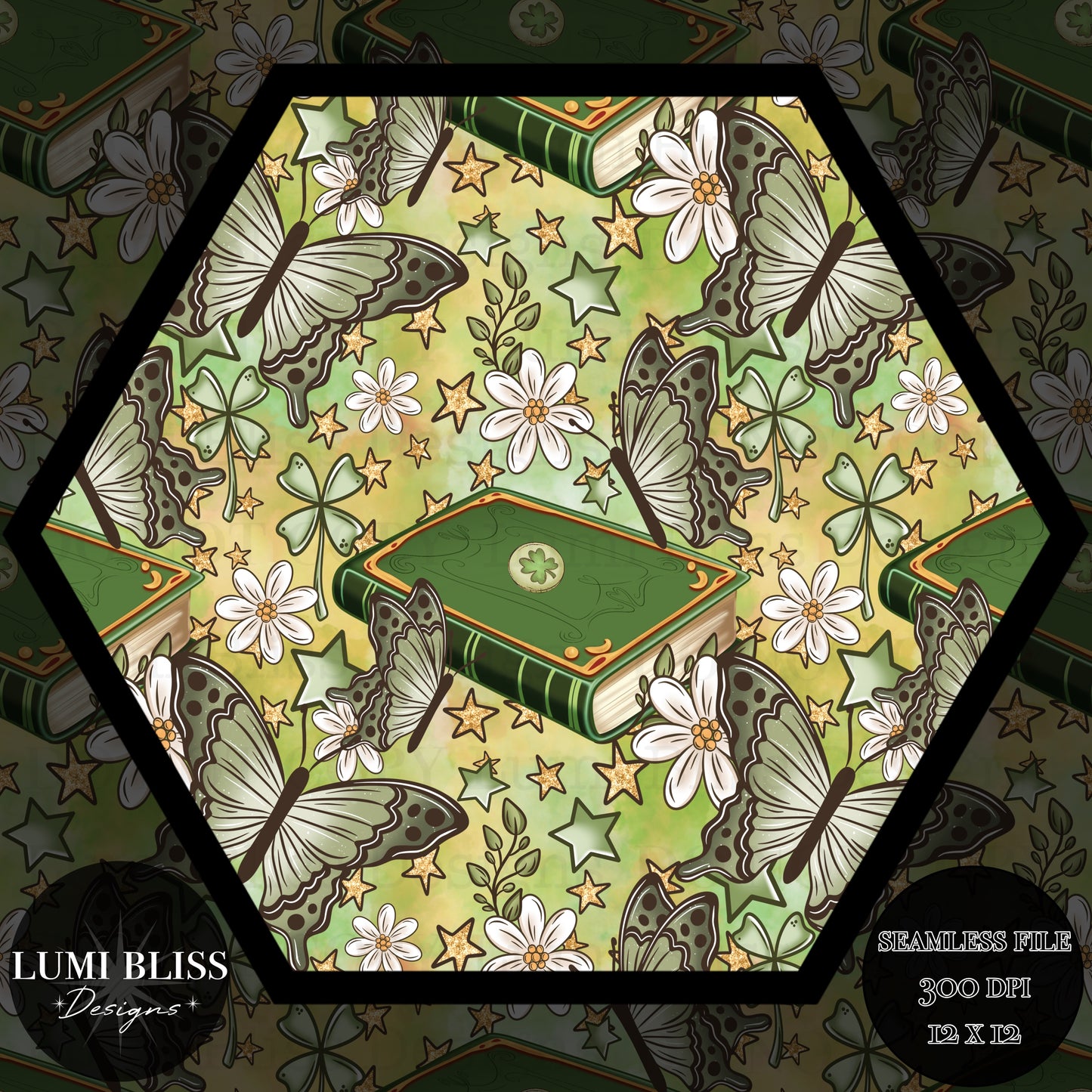 Book of Luck Seamless