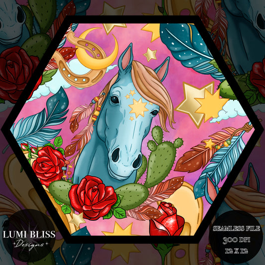 Mane and Thorn Seamless