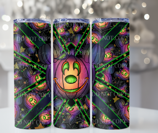 Neon pumpkin head 20oz