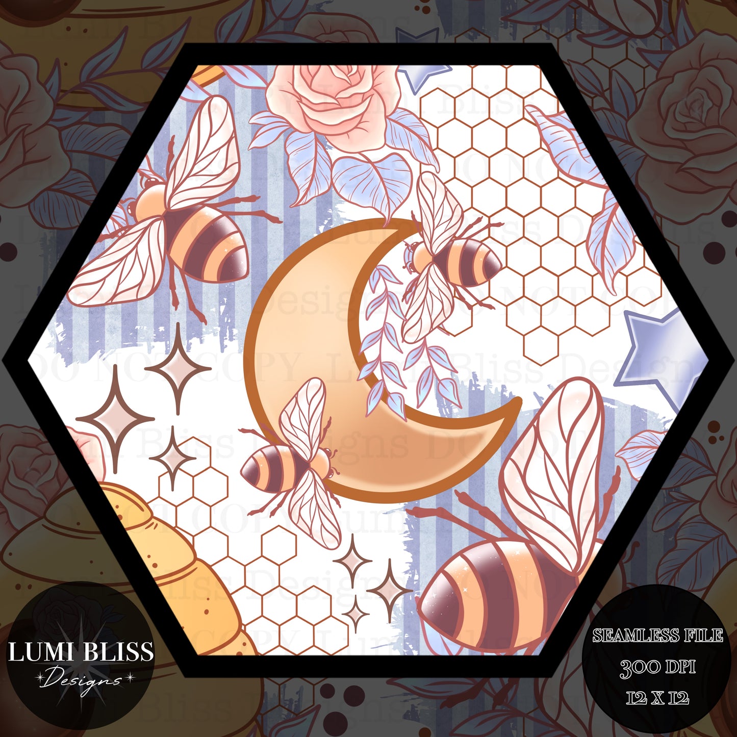 Whimsical Hive Seamless