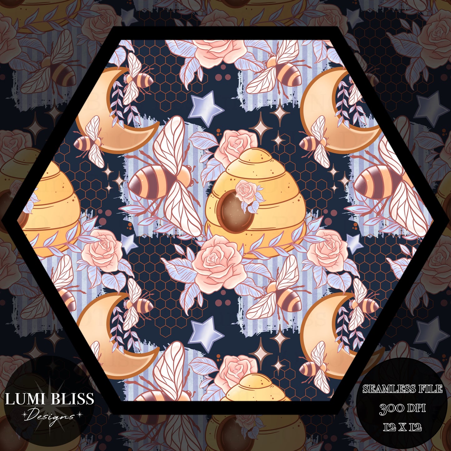 Whimsical Hive Seamless