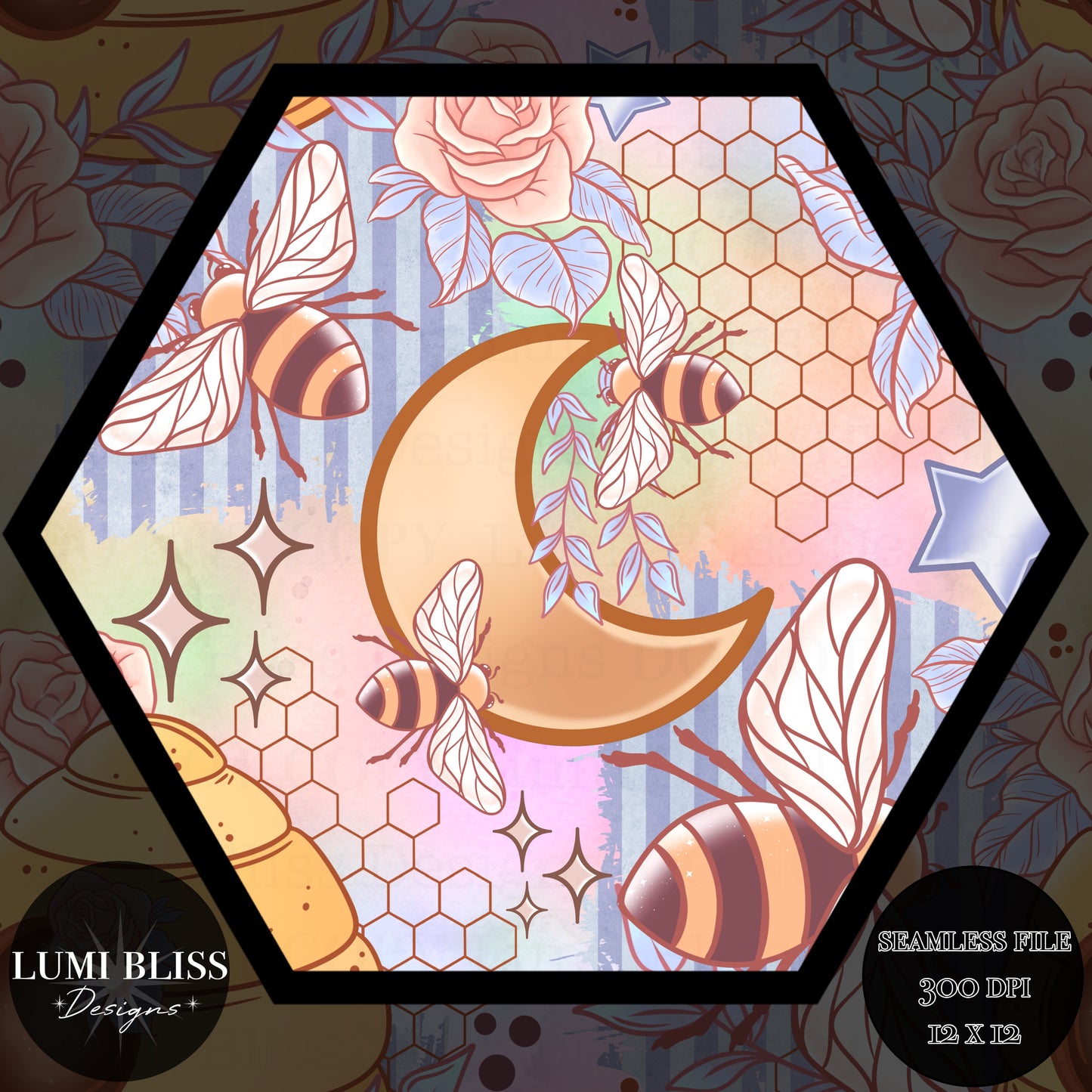 Whimsical Hive Seamless