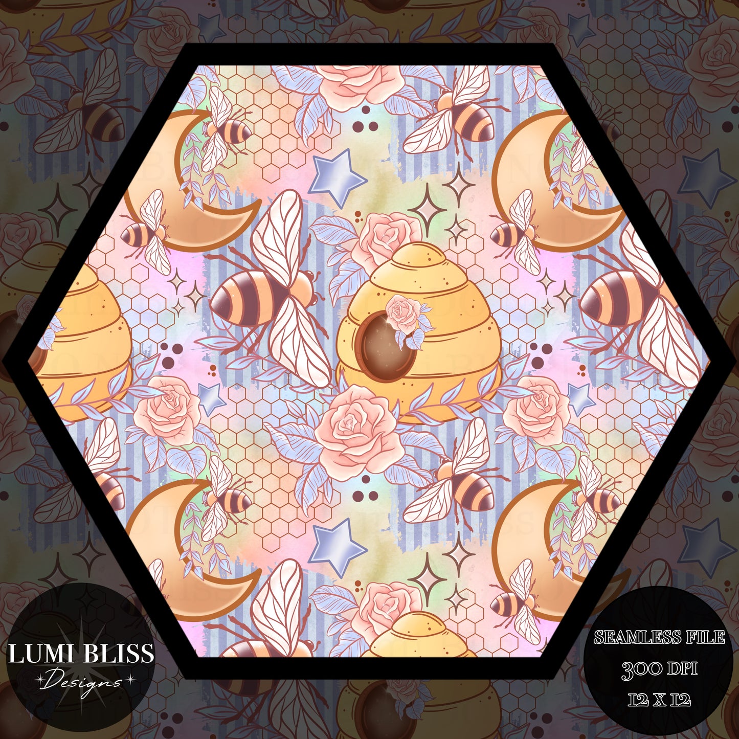 Whimsical Hive Seamless