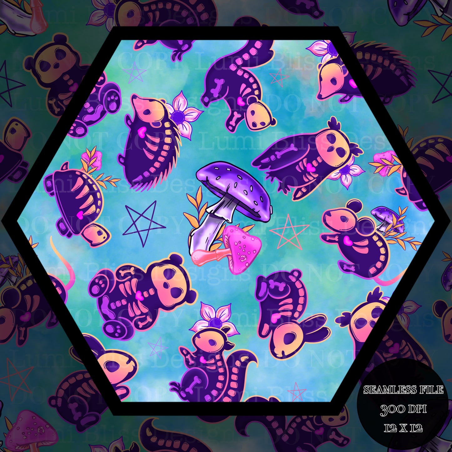Animals x Bones Seamless