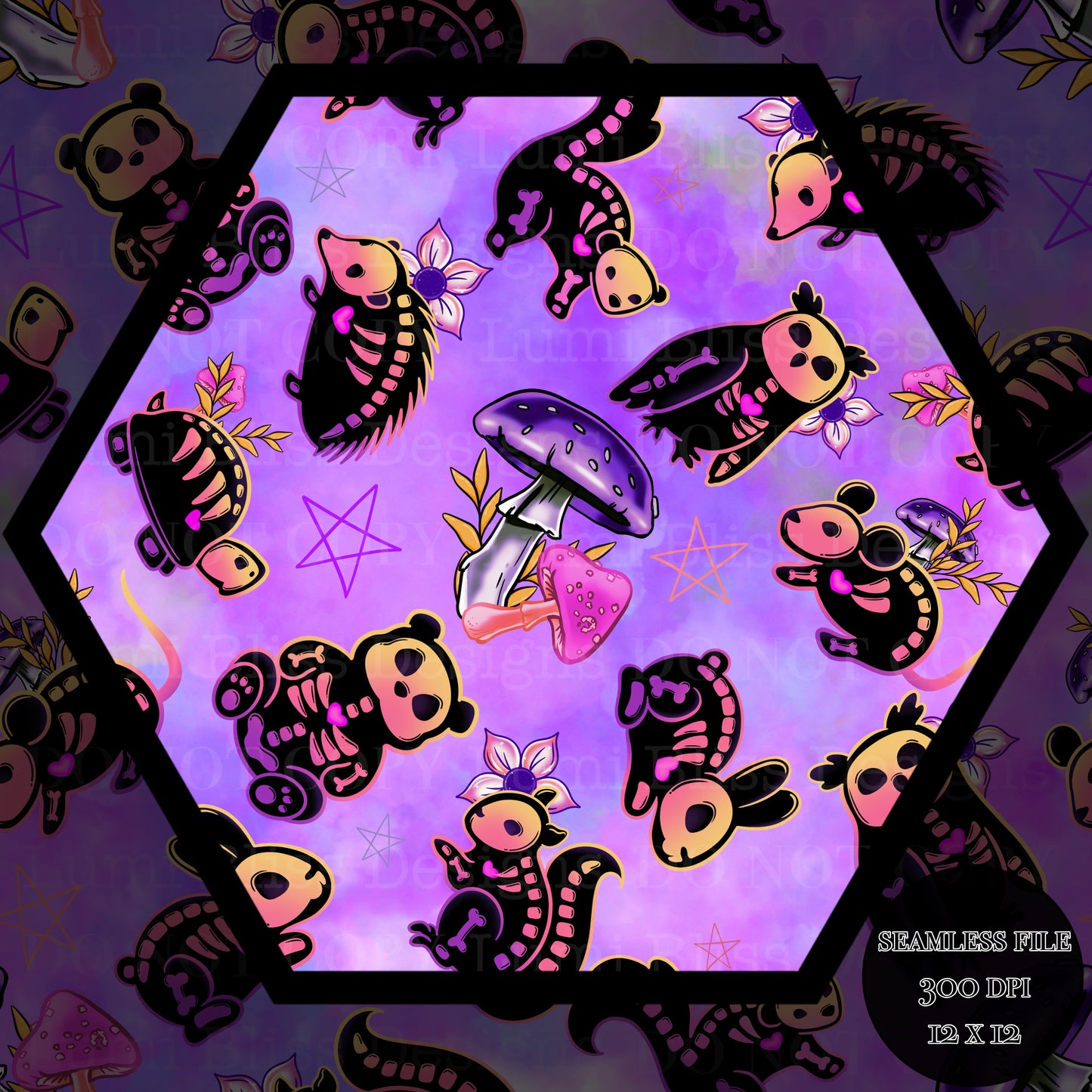 Animals x Bones Seamless