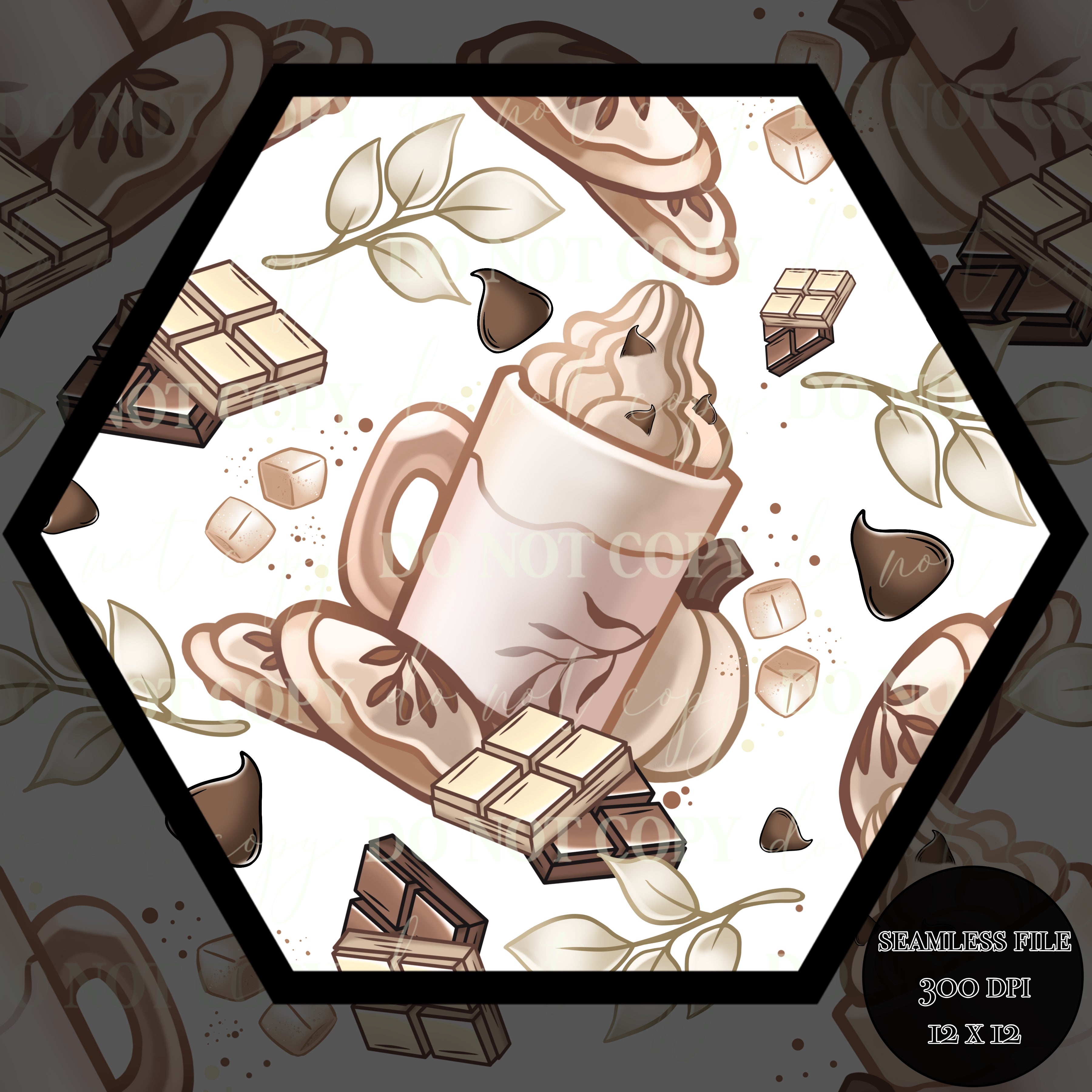 Mocha Design White Choc Mocha Seamless – LUMI BLISS Designs