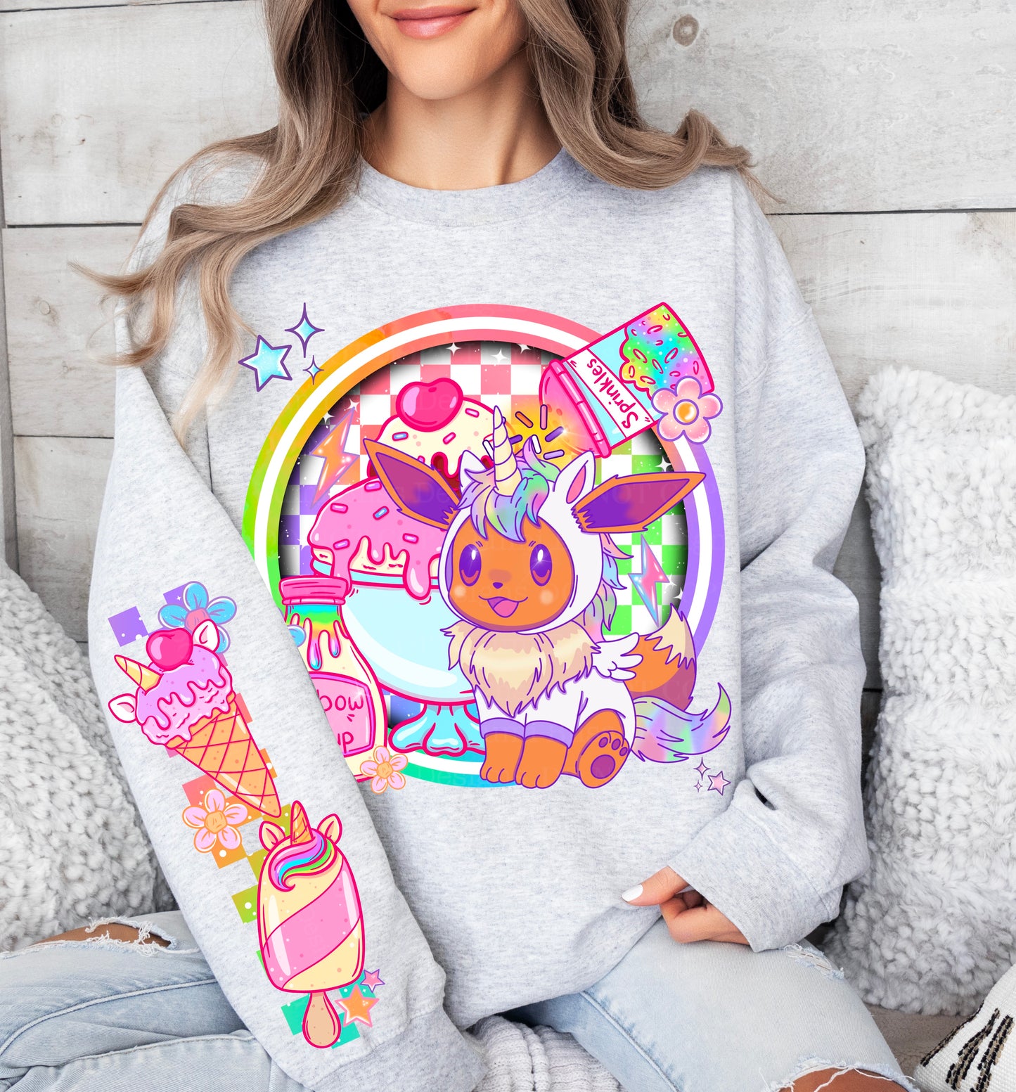 Unicorn Eevee w/sleeves