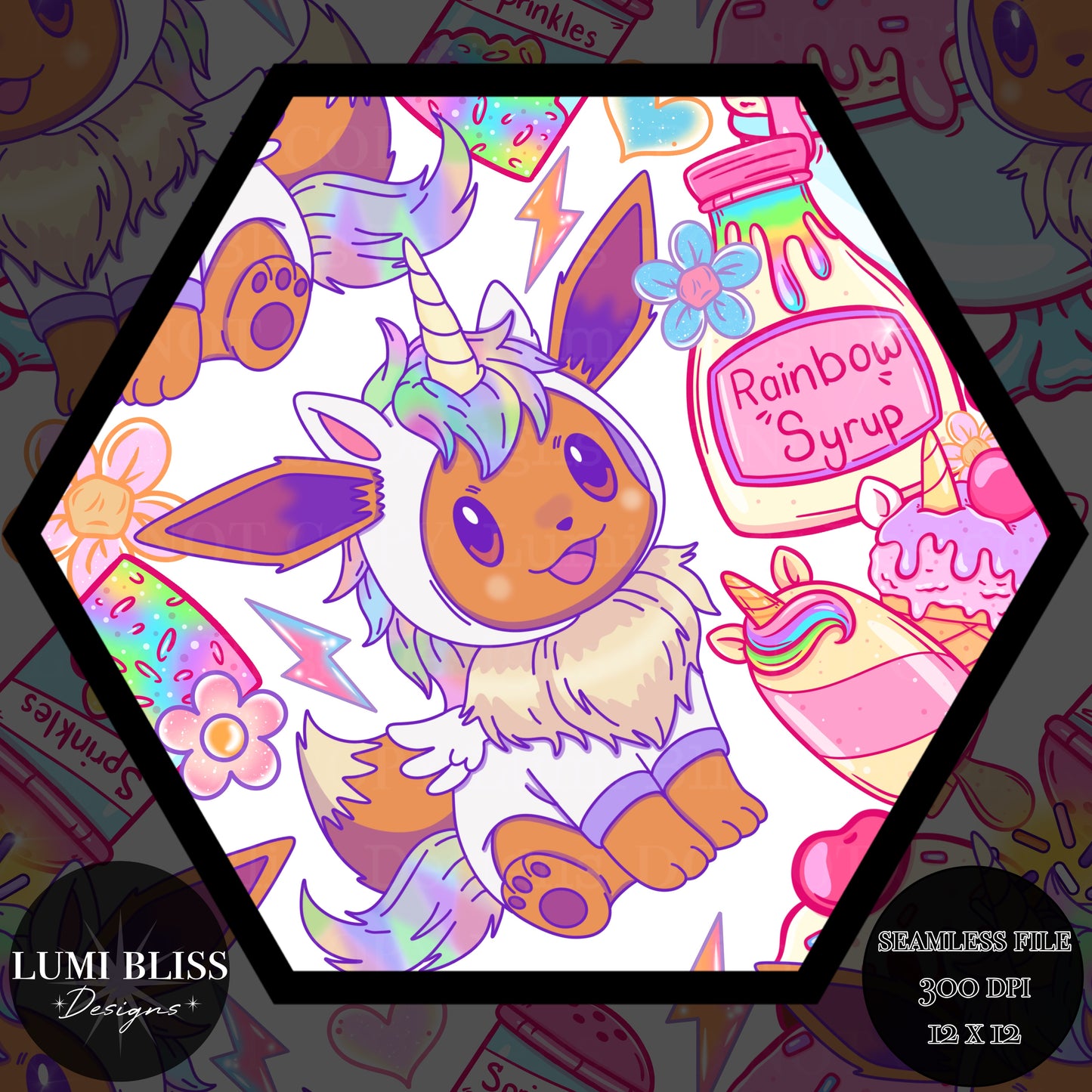 Unicorn Eevee Set