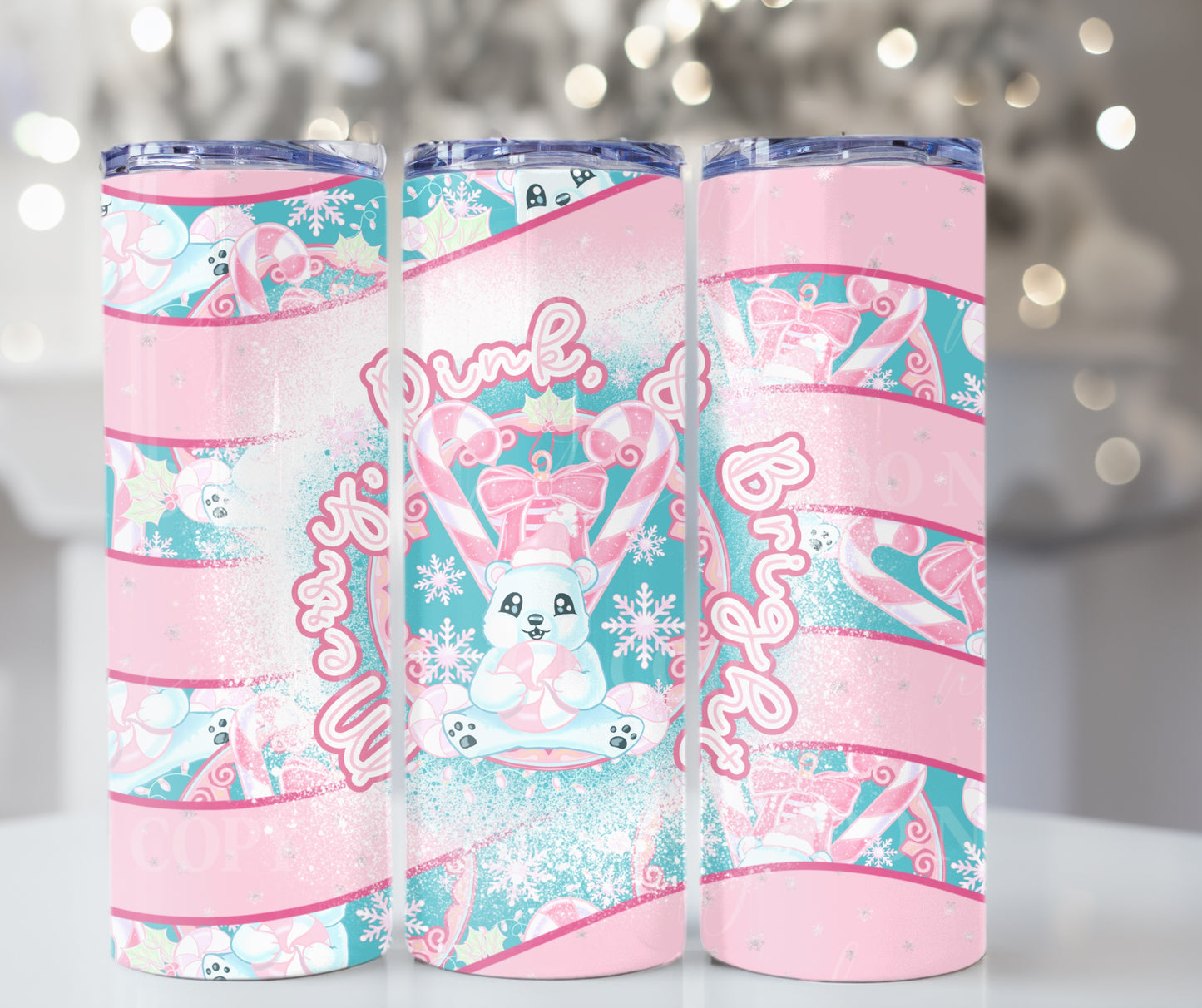 Merry, Pink & Bright 20oz