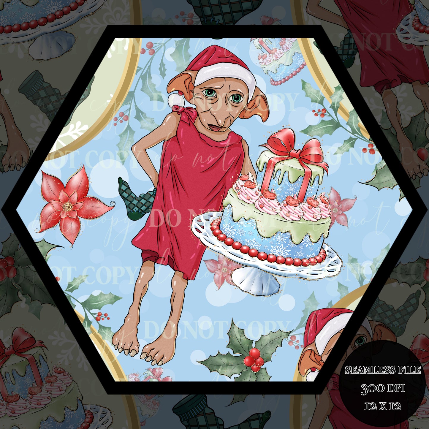 Dobby Christmas Seamless