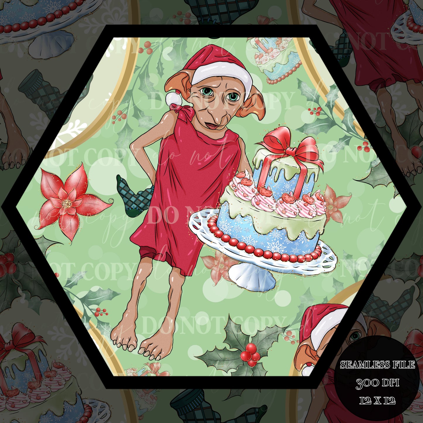 Dobby Christmas Seamless