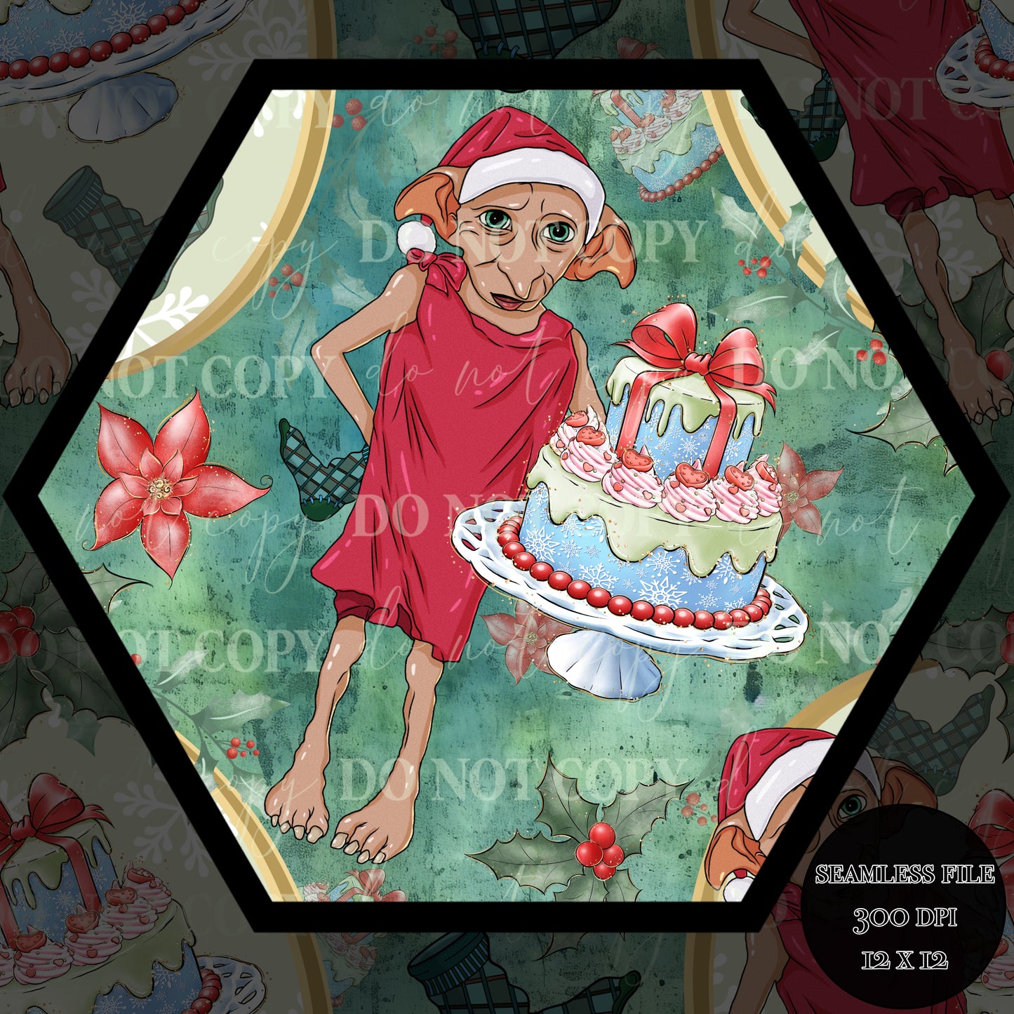 Dobby Christmas Seamless