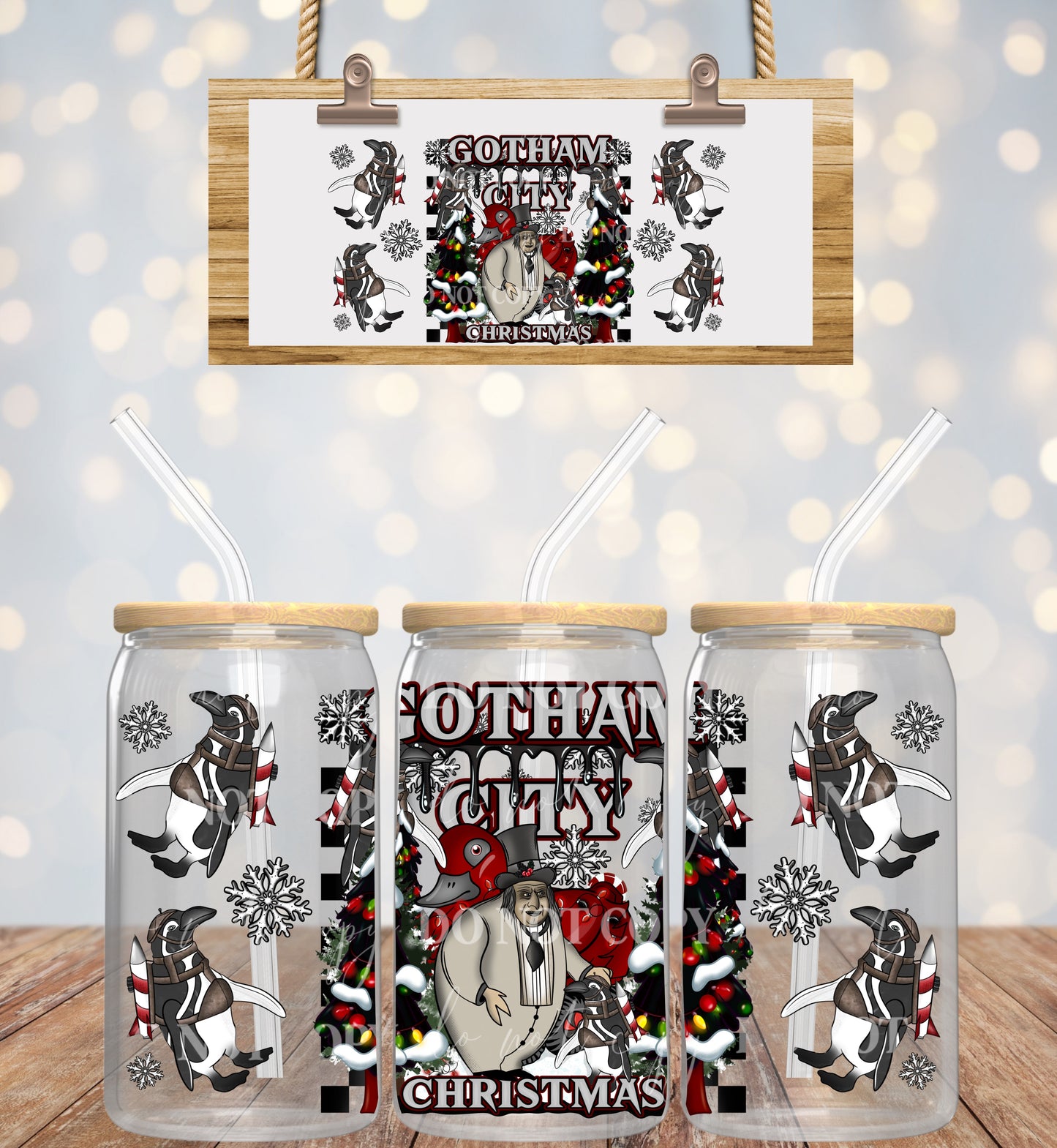 Gotham City Christmas 16oz