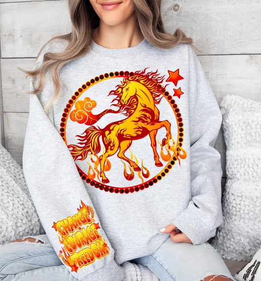 The Fire Horse w/sleeves