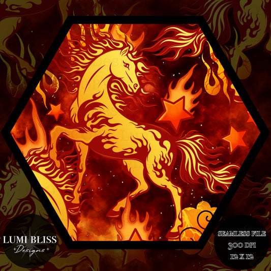 The Fire Horse Seamless