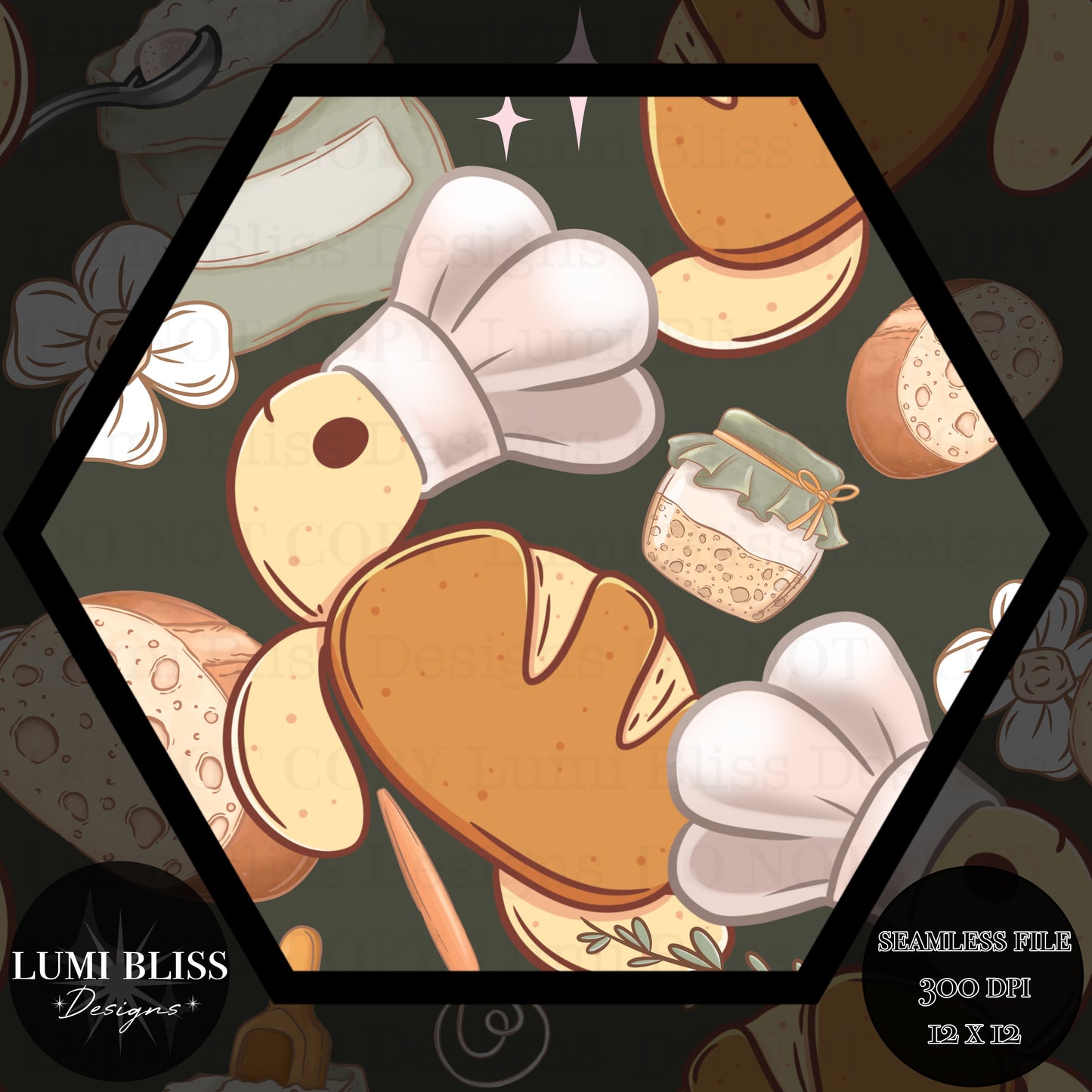 Sourdough Turtle Seamless