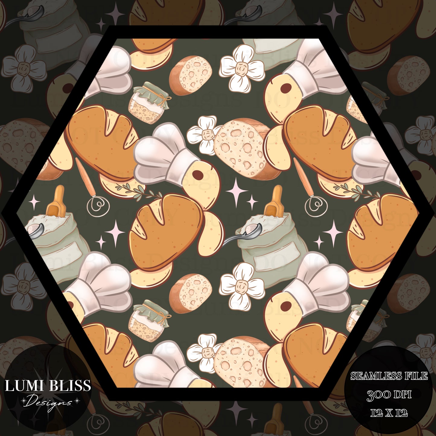 Sourdough Turtle Seamless