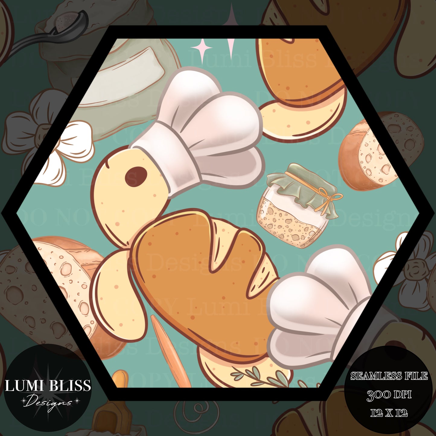 Sourdough Turtle Seamless