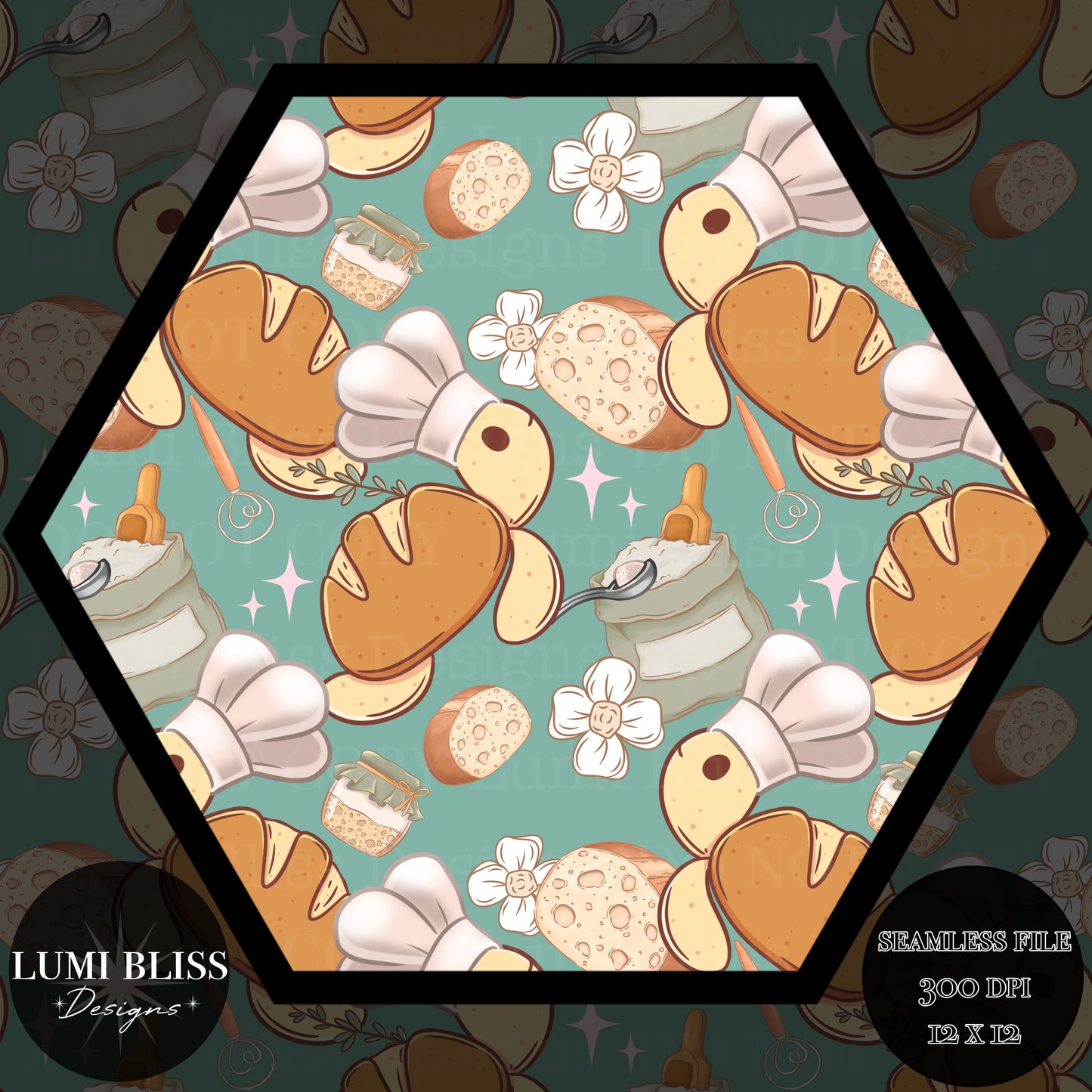 Sourdough Turtle Seamless