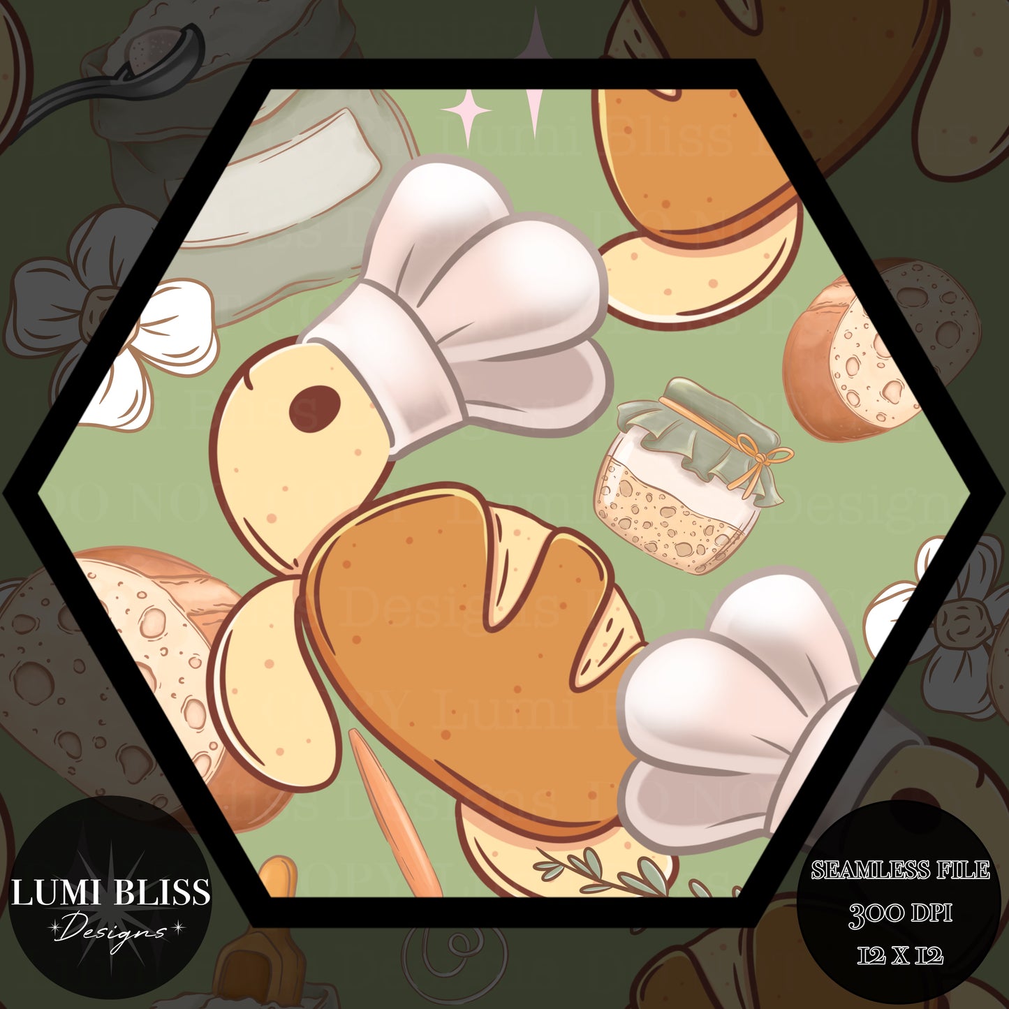 Sourdough Turtle Seamless