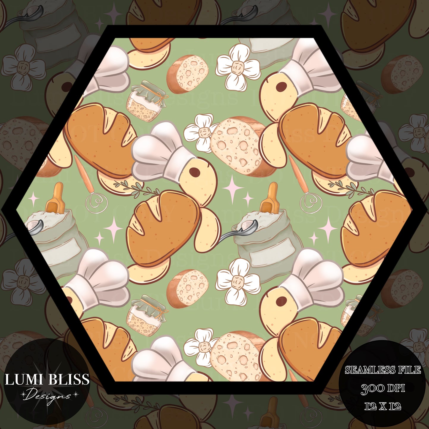 Sourdough Turtle Seamless