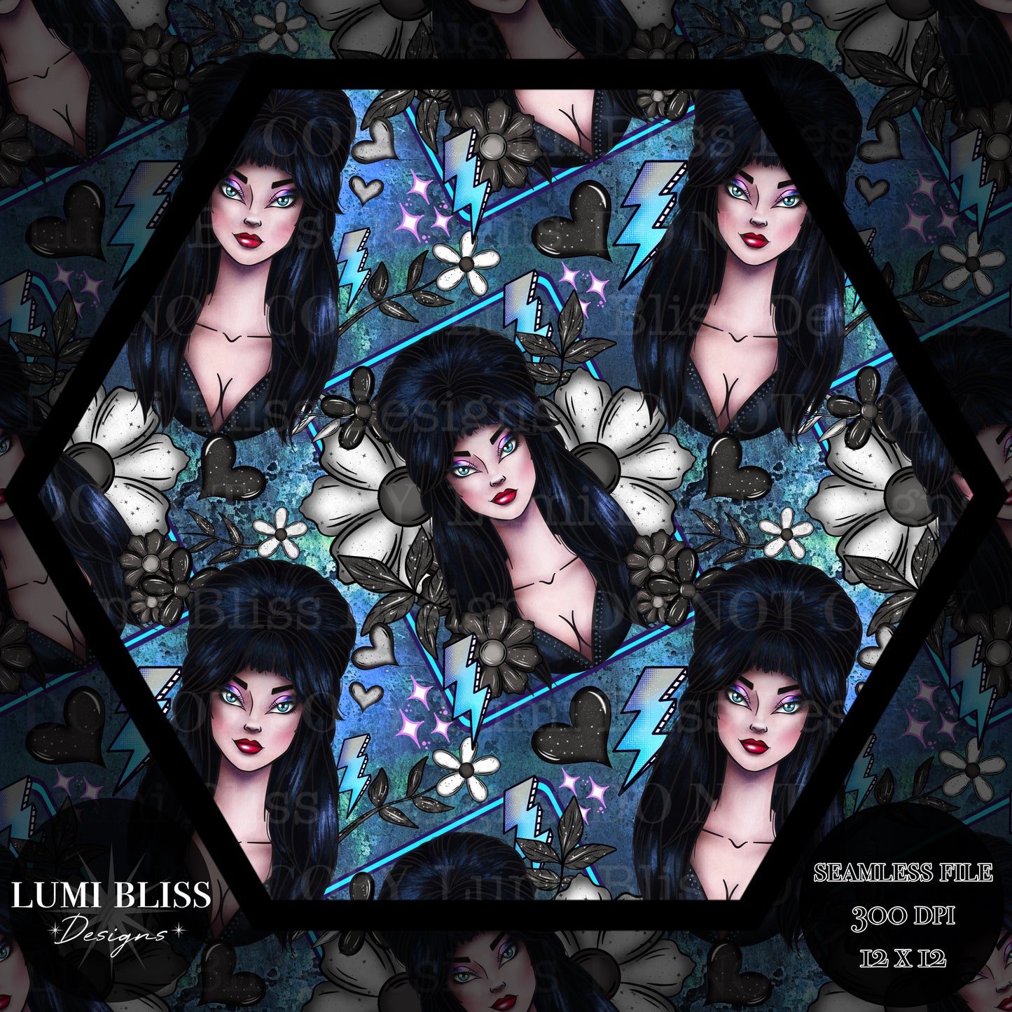 Goth Girls Elvira Seamless