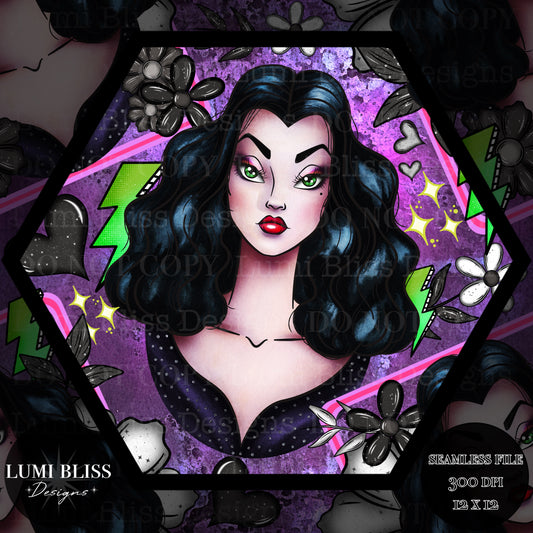 Goth Girls Vampira Seamless